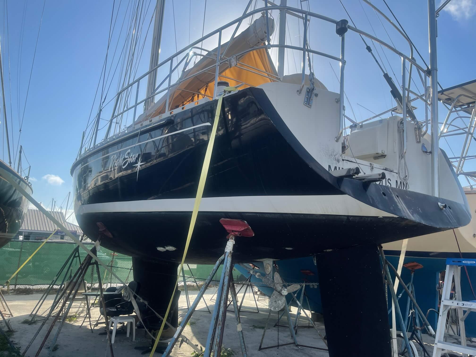Yacht under Loveridge Yachts care